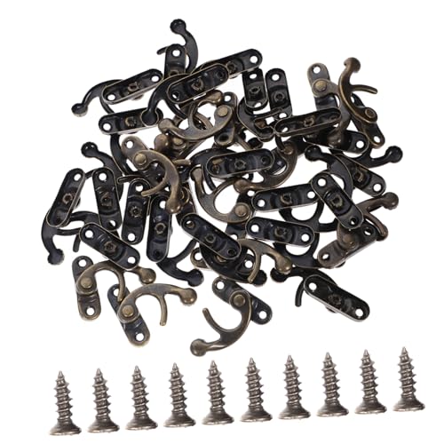 CLISPEED 40 Stück Teiliges Antike Rechte Hasp Verriegelungen mit Hakenschloss Vintage Holzbox Verschlüsse aus Grünem Messing Dekorative Schmuckkasten und Geschenkbox Sicherungen CLISPEED 40 Stück Teiliges Antike Rechte Hasp Verriegelungen mit Hakenschloss Vintage Holzbox Verschlüsse aus Grünem Messing Dekorative Schmuckkasten und Geschenkbox Sicherungen von CLISPEED