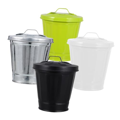 CLISPEED 4Stücke Mini Mülleimer aus Metall Vielseitig Einsetzbar als Papierkorb Stifthalter oder Blumentopf für Büro Schlafzimmer und Haushalt Langlebig und Praktisch CLISPEED 4Stücke Mini Mülleimer aus Metall Vielseitig Einsetzbar als Papierkorb Stifthalter oder Blumentopf für Büro Schlafzimmer und Haushalt Langlebig und Praktisch von CLISPEED