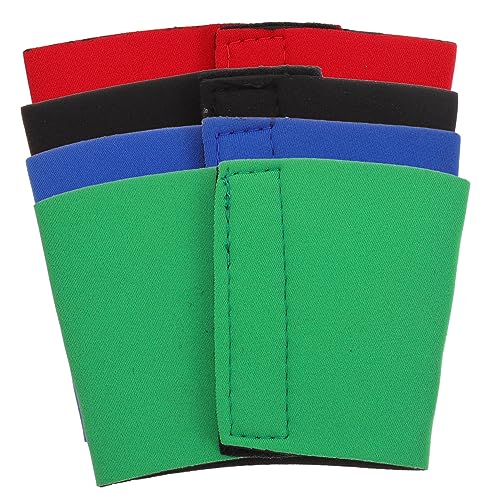 CLISPEED 4Stücke Neopren Flaschenwärmedämmungsband Hitzefeste Scald Tassenabdeckung für Glasflaschen für Zuhause und Unterwegs von CLISPEED