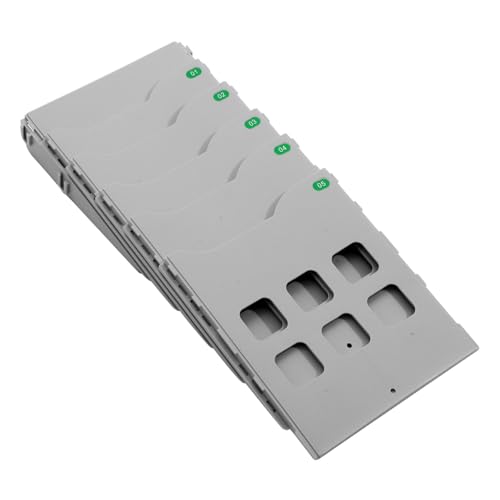 CLISPEED 5 Aktenregal-Informationsregal vertikale Kompartimente Büro Schule Dateien Steht Steigleitung Desktop -Dokumenthalter stationärer Behälter stationäres Regal Silver von CLISPEED