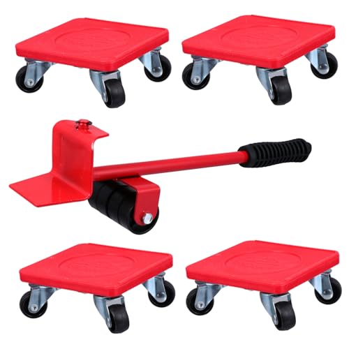 CLISPEED 5 Stück Multifunktionale Möbel Transportrollen Teiliges Set Möbelheber Möbelgleiter Möbelverschieber für Schwere Möbel und Haushaltsgeräte Geeignet für Umzug und Bürogebrauch CLISPEED 5 Stück Multifunktionale Möbel Transportrollen Teiliges Set Möbelheber Möbelgleiter Möbelverschieber für Schwere Möbel und Haushaltsgeräte Geeignet für Umzug und Bürogebrauch von CLISPEED