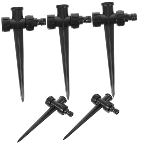 CLISPEED 5 Stück Professionelle Garten Sprinkler Spike Langlebige Kunststoff Halterungen mit Automatischer Rotation Verstellbare Bewässerungshilfe für Präzise Gartensprenger Befestigung von CLISPEED