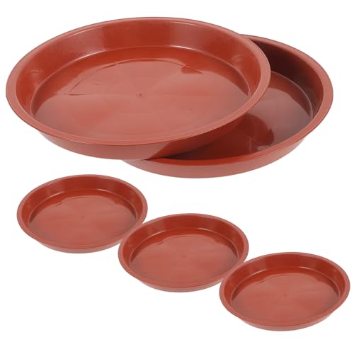 CLISPEED 5 Stück Runde Pflanzuntersetzer aus Kunststoff wasserdichte Tropfschalen für Blumentöpfe Ø Kleine Pflanzschalen Passend für Kunststoffkübel Schutz für Boden und Tisch von CLISPEED