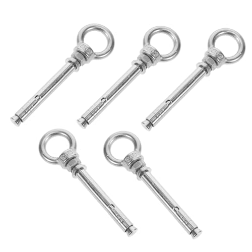 CLISPEED 5 Stück Teiliges Edelstahl Ösenschrauben Schwerlast Haken zum Aufhängen von Schaukeln Deckenmontage Korrosionsbeständig Stabil und Langlebig für Innen und Außenbereich CLISPEED 5 Stück Teiliges Edelstahl Ösenschrauben Schwerlast Haken zum Aufhängen von Schaukeln Deckenmontage Korrosionsbeständig Stabil und Langlebig für Innen und Außenbereich von CLISPEED