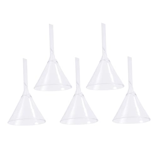 CLISPEED 5 Stück Teiliges Glas Dreieckstrichter Labor Trichter für Chemische Analyse Flüssig und Feststofffüllung Wiederverwendbar Leicht und Robust für Präzise Experimente CLISPEED 5 Stück Teiliges Glas Dreieckstrichter Labor Trichter für Chemische Analyse Flüssig und Feststofffüllung Wiederverwendbar Leicht und Robust für Präzise Experimente von CLISPEED