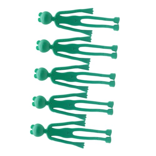 CLISPEED 5 Stück Teiliges Pflanzenfixierbänder in Lustigem Frosch Design Wiederverwendbare Gartenbinder zur Befestigung von Ästen und Pflanzen Dekorative Kabelbinder für Garten und Park von CLISPEED