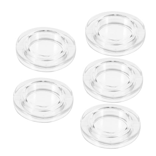 CLISPEED 5 Stück Teiliges Transparent mit Abnehmbaren Kappen Einfache Anbringung Stabile Passform für Terrassentische Geeignet für Garten Outdoor-sonnenschirme von CLISPEED