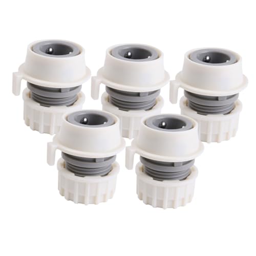 CLISPEED 5 Stück Teiliges Wasserzulaufadapter für Waschmaschinen Robuste Schlauchkupplung für Wasserhahn Installieren Langlebigem Gefertigt CLISPEED 5 Stück Teiliges Wasserzulaufadapter für Waschmaschinen Robuste Schlauchkupplung für Wasserhahn Installieren Langlebigem Gefertigt von CLISPEED