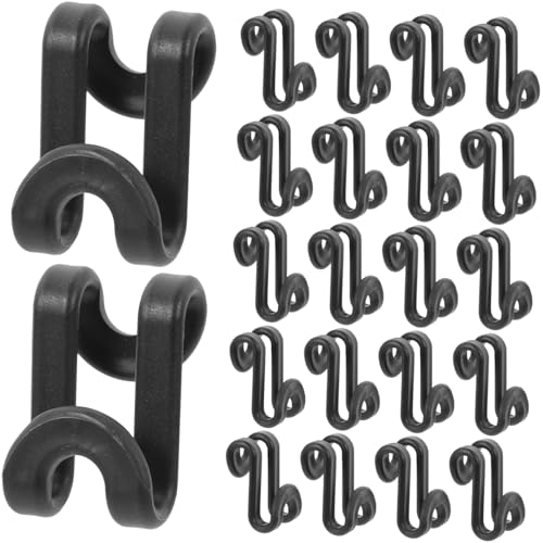 CLISPEED 50 Stück Kleiderbügel Verbindungshaken aus Dickem Kunststoff Stapelbare Kleiderbügel Verbinder Clips Platzsparend und Robust Geeignet für Mehrere im Kleiderschrank Schwarz CLISPEED 50 Stück Kleiderbügel Verbindungshaken aus Dickem Kunststoff Stapelbare Kleiderbügel Verbinder Clips Platzsparend und Robust Geeignet für Mehrere im Kleiderschrank Schwarz von CLISPEED