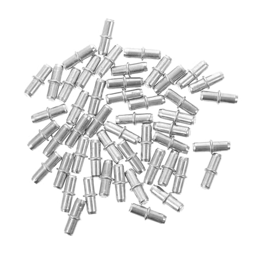CLISPEED 50 Stück Regalböden Stützstifte Silberfarbene Träger Halter für Schrank Bücherregal Vitrine Möbel Glas und Holzplatten Geeignet und Belastbar CLISPEED 50 Stück Regalböden Stützstifte Silberfarbene Träger Halter für Schrank Bücherregal Vitrine Möbel Glas und Holzplatten Geeignet und Belastbar von CLISPEED