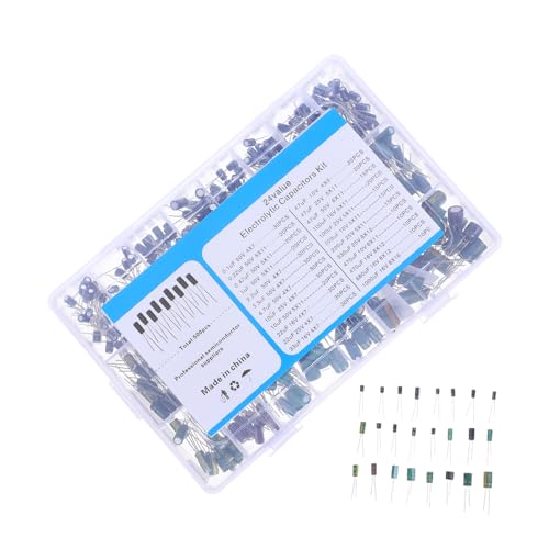 CLISPEED 500 Stück Aluminium Elektrolytkondensator Sortiment Transparenter Aufbewahrungsbox Hitzebeständig Hohe Stabilität Kompatibel mit LCD Monitoren Radios Stereoanlagen Vielseitig für CLISPEED 500 Stück Aluminium Elektrolytkondensator Sortiment Transparenter Aufbewahrungsbox Hitzebeständig Hohe Stabilität Kompatibel mit LCD Monitoren Radios Stereoanlagen Vielseitig für von CLISPEED