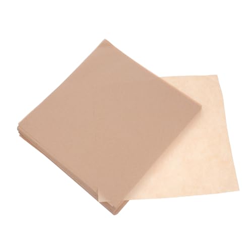 CLISPEED 500 Stück Fettbeständige Backpapierblätter Lebensmittelechte Pergamentpapiere Quadratisch Vielseitig für Sandwiches Backbleche Brotkörbe Grillpartys Picknick Küchengebrauch von CLISPEED