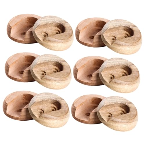CLISPEED 6 Paare Holz Kleiderstangen Halterung Wandmontierte Kleiderstangen Sockets Stabiler Flansch für Garderobe Installieren Platzsparend Sicher und Robust CLISPEED 6 Paare Holz Kleiderstangen Halterung Wandmontierte Kleiderstangen Sockets Stabiler Flansch für Garderobe Installieren Platzsparend Sicher und Robust von CLISPEED