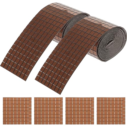 CLISPEED 6 Rollen Selbstklebende Mosaikaufkleber Spiegelfarbe DIY Fliesen Dekoration für Glatte Oberflächen für Küche Bad und CLISPEED 6 Rollen Selbstklebende Mosaikaufkleber Spiegelfarbe DIY Fliesen Dekoration für Glatte Oberflächen für Küche Bad und von CLISPEED