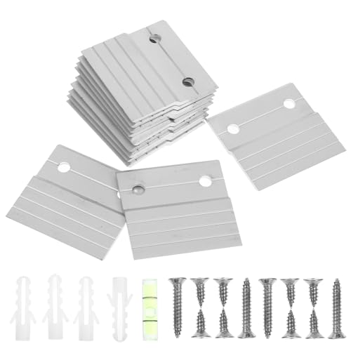 CLISPEED 6 Sätze Z Shaped Aluminium Aufhängesystem Heavy Duty Bilderhalter für Kunstwerke Wandmontage und Dekoration Installationszubehör CLISPEED 6 Sätze Z Shaped Aluminium Aufhängesystem Heavy Duty Bilderhalter für Kunstwerke Wandmontage und Dekoration Installationszubehör von CLISPEED
