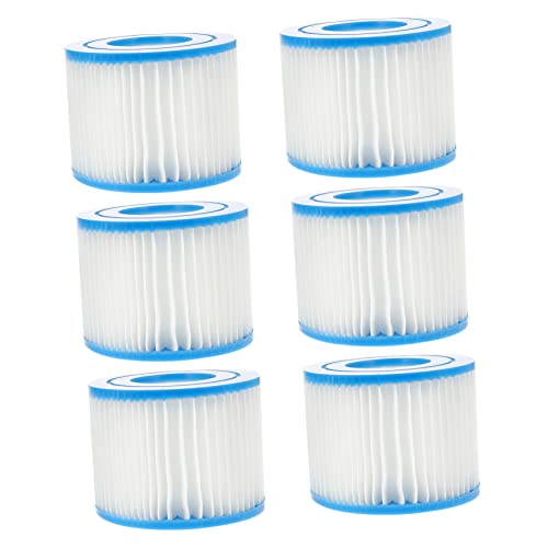 CLISPEED 6 Stück Poolfilter Vi Austauschfilter für Schwimmbadfilterpumpe Effizientes Wasserreinigungstool für Pool und Spa Langlebig Ersetzen von CLISPEED
