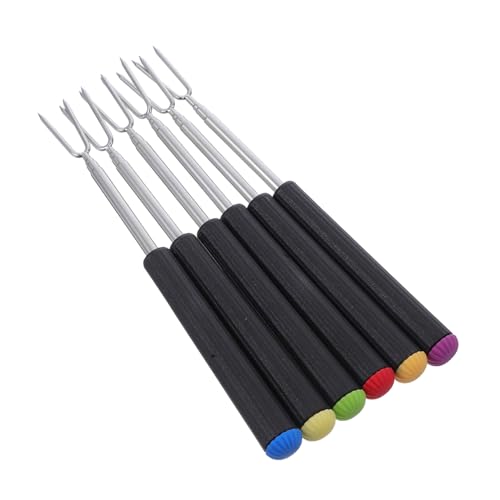 CLISPEED 6 Stück Teiliges Edelstahl Fonduegabel Ausziehbar Verstellbar für Grillen Fondue Käse Schokolade Fleisch Vielseitig Leicht Tragbar für Camping Picknick Familienfeiern CLISPEED 6 Stück Teiliges Edelstahl Fonduegabel Ausziehbar Verstellbar für Grillen Fondue Käse Schokolade Fleisch Vielseitig Leicht Tragbar für Camping Picknick Familienfeiern von CLISPEED