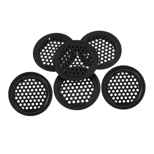 CLISPEED 6 Stück Teiliges Edelstahl Lüftungsgitter Rund Robuste Luftzirkulation Abdeckung für Schrank Möbel Einfache DIY Montage Atmungsaktive Kabinettslüftungsabdeckung für Garderobe und von CLISPEED