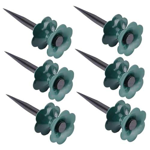 CLISPEED 6 Stück Teiliges Gartenschlauchhalter Erdspieße aus Robustem PP Langlebige Schlauchführung für Präzise Bewässerung Einfache Fixierung für Garten und Wiese Kompatibel mit von CLISPEED