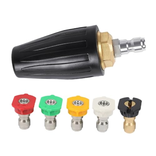 CLISPEED 6 Stück Teiliges Hochdruckreiniger Turbodüse Messing mit Keramikdüse Rotierende Reinigungsturbine für Garten Boot Garage Korrosionsbeständig Effiziente Schmutzentfernung CLISPEED 6 Stück Teiliges Hochdruckreiniger Turbodüse Messing mit Keramikdüse Rotierende Reinigungsturbine für Garten Boot Garage Korrosionsbeständig Effiziente Schmutzentfernung von CLISPEED