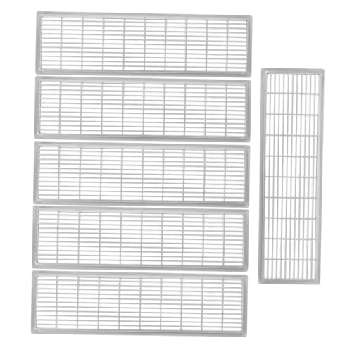 CLISPEED 6 Stück Teiliges Kunststoff lüftungsgitter Rechteckig Atmungsaktive Ventilationsabdeckung für Schränke Kleiderschränke Schuhschränke Glatte Oberfläche Vielseitig Einsetzbar zur von CLISPEED