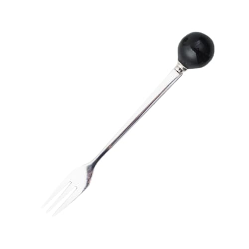 CLISPEED 6 Stück Teiliges Mini Besteckset mit Keramikgriff Edelstahl Dessertgabeln für Kuchen Eiscreme und Kaffee Ergonomisch Geformt Schwarz Kreatives Flatware für Zuhause und Party CLISPEED 6 Stück Teiliges Mini Besteckset mit Keramikgriff Edelstahl Dessertgabeln für Kuchen Eiscreme und Kaffee Ergonomisch Geformt Schwarz Kreatives Flatware für Zuhause und Party von CLISPEED