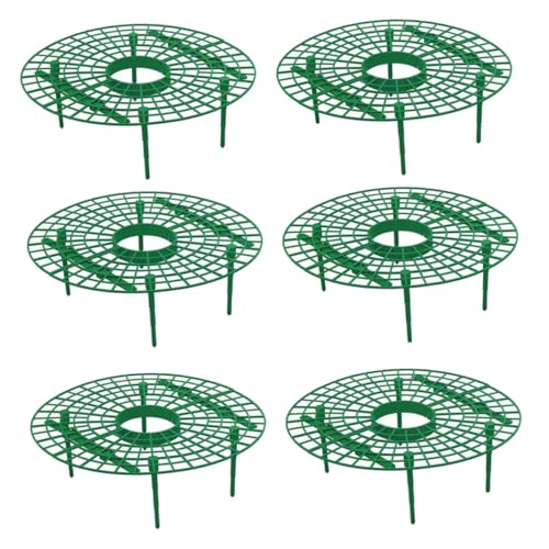 CLISPEED 6 Stück Teiliges Pflanzen klettergerüst aus Langlebigem Praktische Erdbeer rankhilfe zur Fruchtstütze Vielseitiger Pflanzstützrahmen für Garten und Balkon Grün von CLISPEED