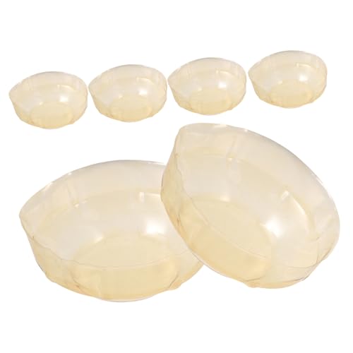 CLISPEED 6 Stück Teiliges Rauchmelder Schutzhauben aus Kunststoff Wiederverwendbare Einfache Montage Effektiver Staub Schmutzschutz Kompatibel mit Feuermeldern für Küche und Backbereich von CLISPEED