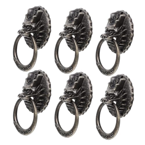 CLISPEED 6 Stück Teiliges Retro möbelgriffe aus Legierung mit Schrauben Vintage Schrank Kommoden griffmulden Dekorative Schubladenziehgriffe für Küche Bad und Wohnzimmer von CLISPEED