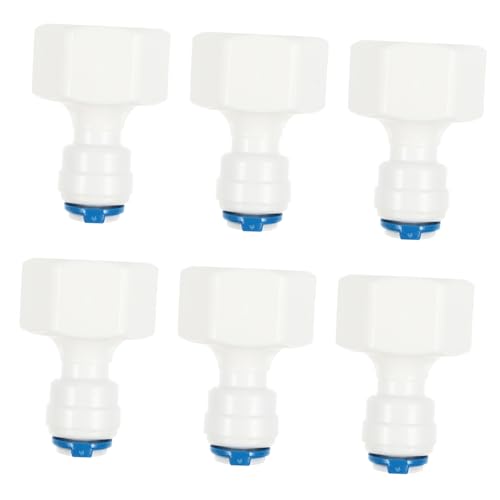 CLISPEED 6 Stück Teiliges Schnellanschluss Wasserfilter Adapter Innengewinde zu Schlauchverbinder aus Abs Langlebig Geeignet für Umkehrosmoseanlagen und Küchenarmaturen CLISPEED 6 Stück Teiliges Schnellanschluss Wasserfilter Adapter Innengewinde zu Schlauchverbinder aus Abs Langlebig Geeignet für Umkehrosmoseanlagen und Küchenarmaturen von CLISPEED