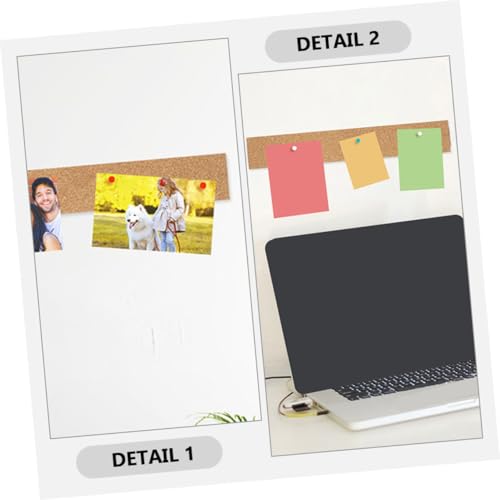 CLISPEED 6 Stück Teiliges Selbstklebendes Langlebig Vielseitig Nutzbar für Büro Wanddekoration Memoboard Streifen zum Notizen Schreiben und Fotos Befestigen von CLISPEED