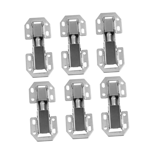 CLISPEED 6 Stück Teiliges Stahl schrankscharniere Öffnungswinkel Türschließer Möbelscharniere für Küchen Kleiderschrank aus Kaltgewalztem Stahl Robust Langlebig CLISPEED 6 Stück Teiliges Stahl schrankscharniere Öffnungswinkel Türschließer Möbelscharniere für Küchen Kleiderschrank aus Kaltgewalztem Stahl Robust Langlebig von CLISPEED