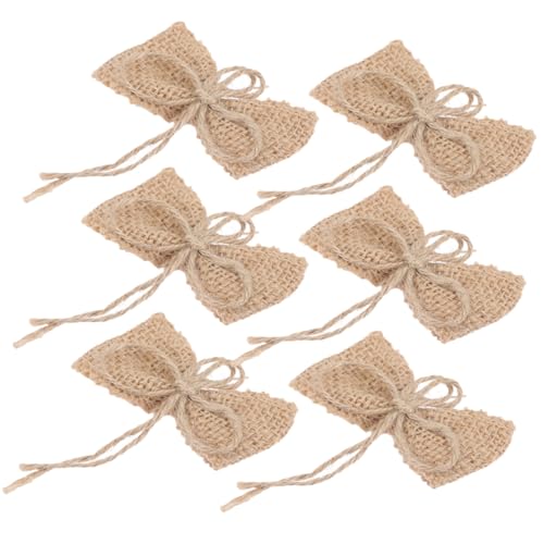 CLISPEED 6 Stück Teiliges Weihnachtsdeko Jute Schleifen Rustikale Bastelschleife in Natürlichem Dekorative Weihnachtsbögen für Baum Kranz Tür Fenster Traditionelle Festtagsdekoration CLISPEED 6 Stück Teiliges Weihnachtsdeko Jute Schleifen Rustikale Bastelschleife in Natürlichem Dekorative Weihnachtsbögen für Baum Kranz Tür Fenster Traditionelle Festtagsdekoration von CLISPEED
