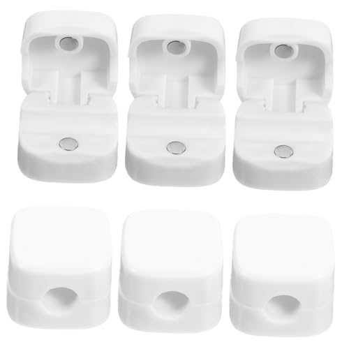 CLISPEED 6 Stück Verstellbare Kabelclips aus Langlebigem Kabelhalter Selbstklebend für Schreibtisch USB Ladekabel Haushaltsgeräte Kabelmanagement Platzsparend und Vielseitig Einsetzbar von CLISPEED