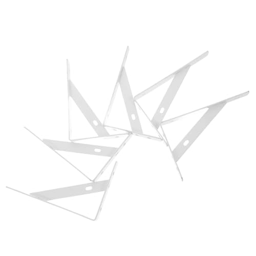 CLISPEED 6 Stück Wandregalhalter aus Stahl Schwerlast Regalbodenträger für Schwebende Ablagen Stabile Metallwinkel Vielseitig Einsetzbar für Küche Büro Wohnzimmer Einfache Montage von CLISPEED