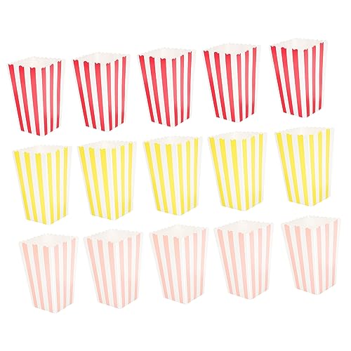 CLISPEED 60 Stück Bunte Popcorn Papierboxen mit Streifenmuster Einweg Snackbehälter aus Hochwertigem Papier für Partys Kindergeburtstage Geeignet als Popcornschalen und Pommes Frites Boxen CLISPEED 60 Stück Bunte Popcorn Papierboxen mit Streifenmuster Einweg Snackbehälter aus Hochwertigem Papier für Partys Kindergeburtstage Geeignet als Popcornschalen und Pommes Frites Boxen von CLISPEED