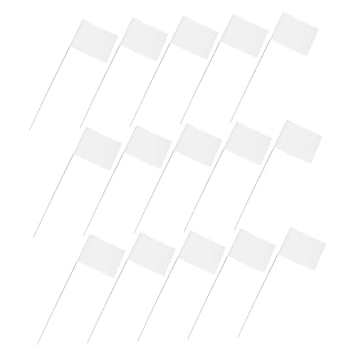 CLISPEED 60 Stück Weiße Markierungsfähnchen mit Drahtfahnenstab Landschafts-sprinkler Bewässerungsflaggen für Garten Grünflächen und Vermessung Einfache Anbringung und Entfernung Hohe CLISPEED 60 Stück Weiße Markierungsfähnchen mit Drahtfahnenstab Landschafts-sprinkler Bewässerungsflaggen für Garten Grünflächen und Vermessung Einfache Anbringung und Entfernung Hohe von CLISPEED