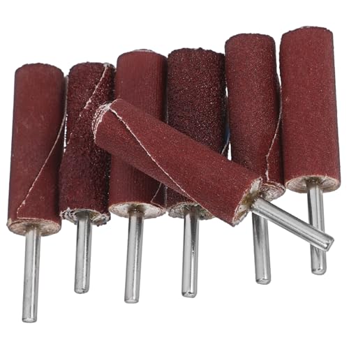 CLISPEED 7 Stück Teiliges Schleifhülsen für Bohrmaschine Zylindrische Sanding Drums mit Körnung Vielseitig zum Schleifen und Polieren von Holz Metall Kunststoff und Jade Einfach zu von CLISPEED