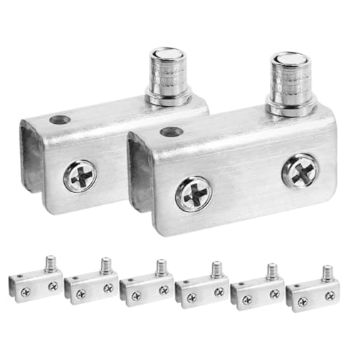 CLISPEED 8 Stück Edelstahl Scharniere für Glastüren für Glas Einfache Montage Langlebige Pivot halterungen für Schränke und Duschtüren Modernes Design Rostfrei Vielseitig Einsetzbar CLISPEED 8 Stück Edelstahl Scharniere für Glastüren für Glas Einfache Montage Langlebige Pivot halterungen für Schränke und Duschtüren Modernes Design Rostfrei Vielseitig Einsetzbar von CLISPEED