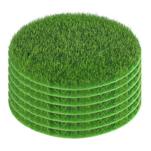 CLISPEED 8 Stück Teiliges Miniaturgras Rund DIY Künstlicher Kunstrasen für Gartenmodellbau Wetterfest Langlebig Flexibles Bastelmaterial für Feengärten und Außendekoration CLISPEED 8 Stück Teiliges Miniaturgras Rund DIY Künstlicher Kunstrasen für Gartenmodellbau Wetterfest Langlebig Flexibles Bastelmaterial für Feengärten und Außendekoration von CLISPEED