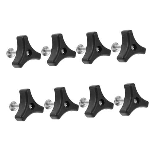 CLISPEED 8 Stück Teiliges Rasenmäher Haltegriff Schrauben mit Dreieckigen Knöpfen aus Abs und Eisen Ergonomisch für Bequemen Griff Einfache Befestigung Kompatibel als Ersatz für Diverse von CLISPEED
