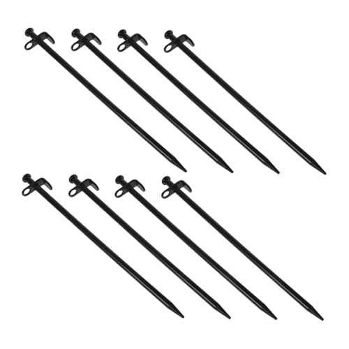 CLISPEED 8 Stück Teiliges Schwere Zeltheringe aus Kohlenstoffstahl Lange Verstärkte Metall Heringe für Zelt Plane Camping Garten Robust und Formbeständig für Harte Böden CLISPEED 8 Stück Teiliges Schwere Zeltheringe aus Kohlenstoffstahl Lange Verstärkte Metall Heringe für Zelt Plane Camping Garten Robust und Formbeständig für Harte Böden von CLISPEED