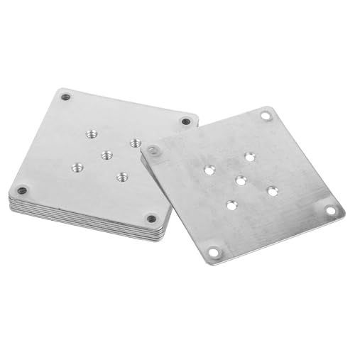 CLISPEED 8 Stück Teiliges Tischbeinhalterungsset Montageplatten für Möbelreparatur und DIY Projekte Stabil und Langlebig für Sofas und Tische von CLISPEED