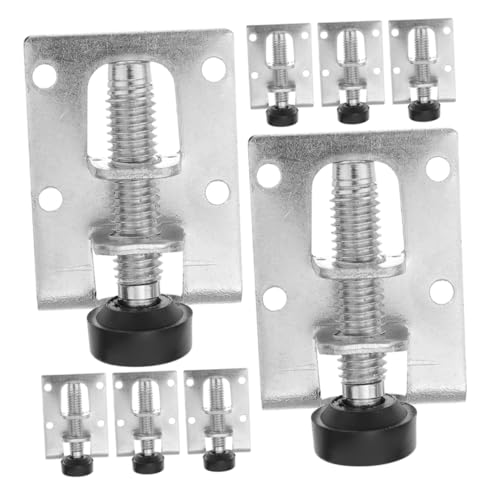 CLISPEED 8 Stück Verstellbare Möbelfüße Stahl Teiliges Höhenverstellbare Nivellierfüße für Schränke Werkbänke Heim und Büro Möbel Stabile Konstruktion rutschfest S von CLISPEED