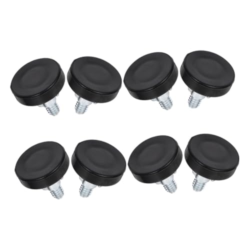CLISPEED 8 Stück Verstellbare Möbelfüße mit Rundsockel Höhenverstellbare Stellfüße für Tischbeine Robuste Möbel nivellierfüße für Schreibtisch Stuhl Schwere Beanspruchung Bodenschonend von CLISPEED