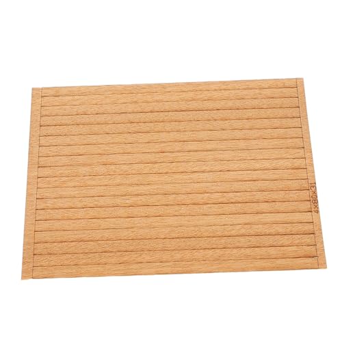 CLISPEED 80 Stück Mini Holzdeckleisten Dicke Robuste Holzstreifen für DIY Bootsmodelle und Miniaturdekorationen Warpenresistente Baumaterialien für Reparatur und Modellbau CLISPEED 80 Stück Mini Holzdeckleisten Dicke Robuste Holzstreifen für DIY Bootsmodelle und Miniaturdekorationen Warpenresistente Baumaterialien für Reparatur und Modellbau von CLISPEED