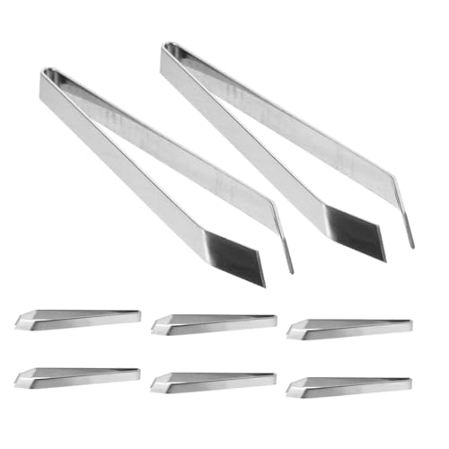 CLISPEED 8Stücke Küchenpinzetten Set Teiliges Grätenlöser Set für Präzises Entfernen Haaren Ergonomisches Design für Mühelose Handhabung von CLISPEED