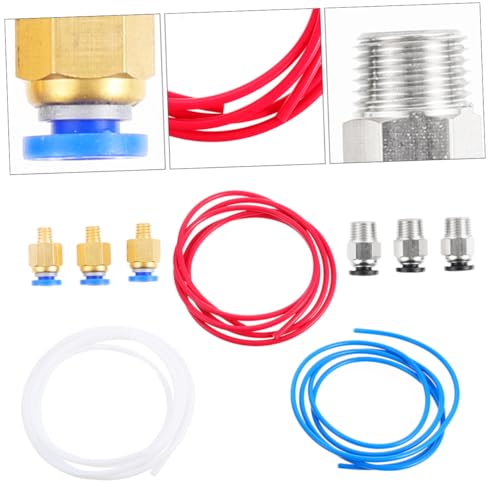 CLISPEED 9 Stück Teiliges Ptfe Rohr Schnellverbinder für Drucker Zubehör Hitzebeständig Kupferne Pneumatik Fittings Langlebig Einfach zu Montieren für Drucker Schlauchanschluss CLISPEED 9 Stück Teiliges Ptfe Rohr Schnellverbinder für Drucker Zubehör Hitzebeständig Kupferne Pneumatik Fittings Langlebig Einfach zu Montieren für Drucker Schlauchanschluss von CLISPEED