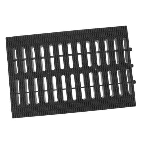 CLISPEED Abflussgitter Kunststoff Drainage Rinnengitter Langlebig Wartungsarm Leicht Installierbar mit Hoher Wasserpermeabilität für Außenbereich Terrasse von CLISPEED