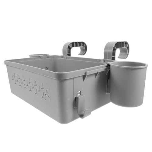 CLISPEED Abnehmbarer Aufbewahrungskorb Poolrand Kunststoff Robust Für Handtücher Und Schwimmzubehör Outdoor Hängekorb Mit Stilvollem Design Für Pools Zubehör von CLISPEED